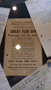 An advertisement for a Great Flag Day, to be held in Liverpool 1919