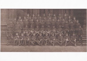 Cadets of the Nottingham contingent Officer Training Corps c1912