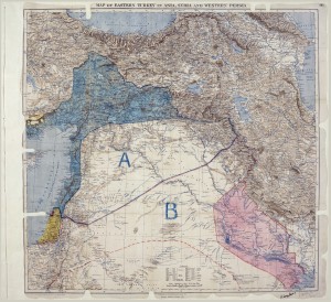 Sykes Picot Agreement Map