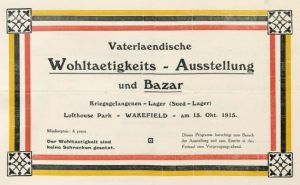 Charity exhibition and bazar held at Lofthouse Park Camp in 1915 (State Library Berlin PPN746445490) 