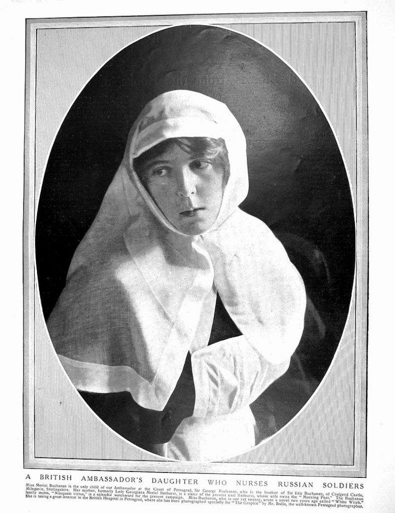Miss Meriel Buchanan in 'The Graphic', c1916, by Mr Bulla of Petrograd.